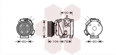 VAN WEZEL kompresorius, oro kondicionierius 5300K449